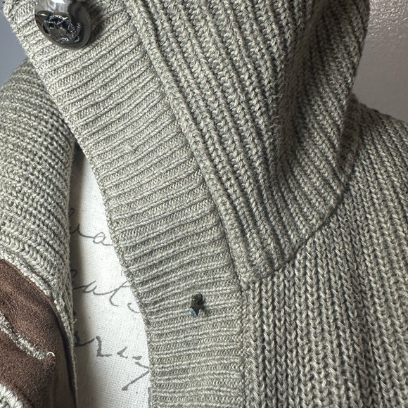 Lauren Ralph Lauren Knit Sweater with Brown Patches on elbows. - Picture 14 of 15